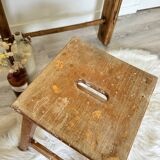 Old wooden painter's stool