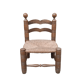 Low chair called fireplace or corner of the fire brutalist art