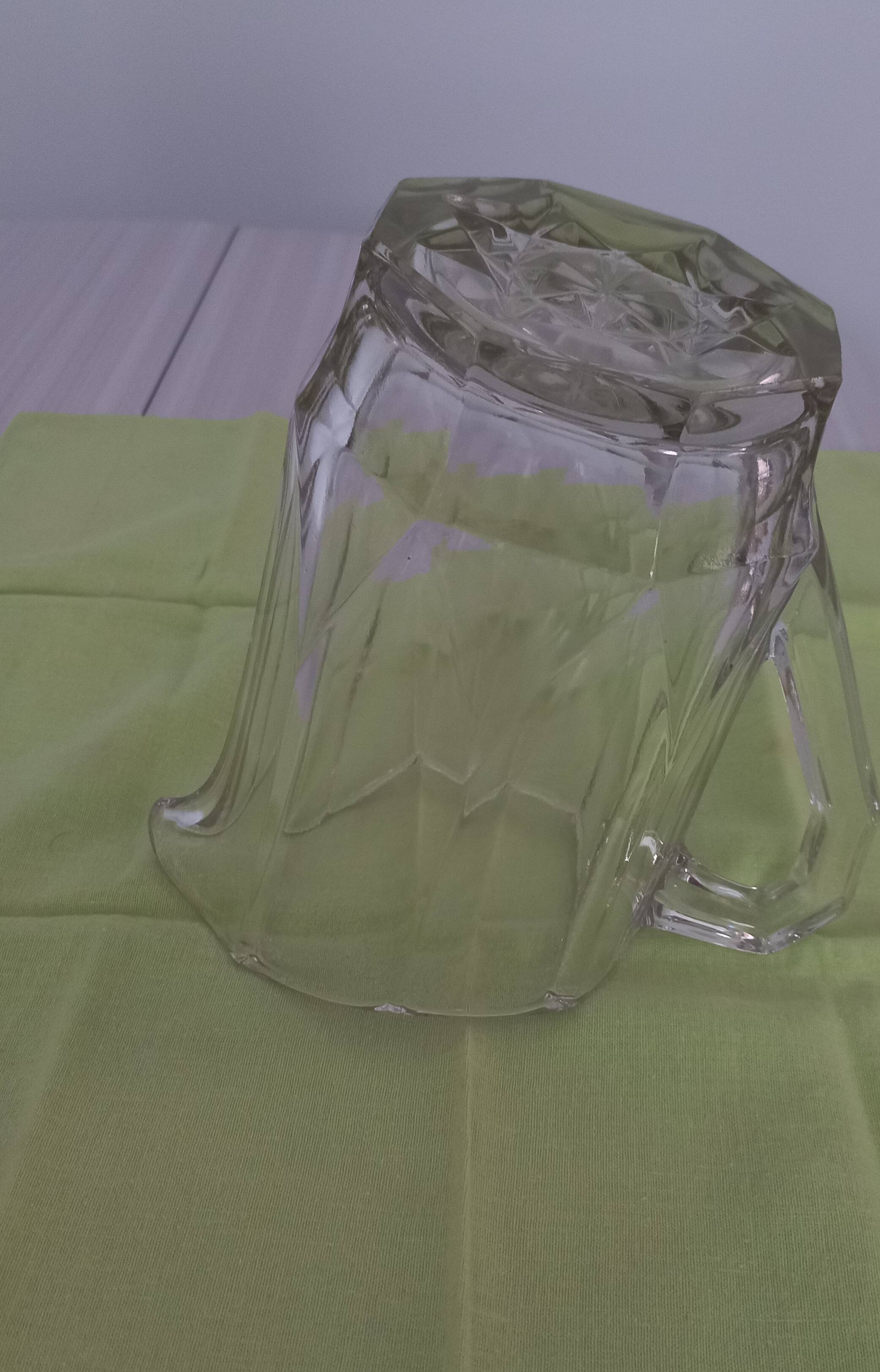 Vintage thick crystal carafe from the 1930s