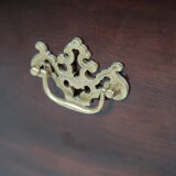 Porte-revue en acajou décoré de laiton de design danois, années 1960