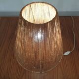 Mid-Century Danish Teak and Sisal Table Lamp, 1950s