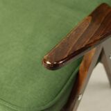 Pair de fauteuils vintage vert royal conclu par Chierowski