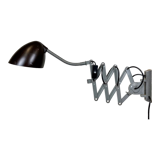 Grey Industrial Scissor Wall Lamp from Elektroinstala, 1960s