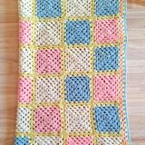 Crocheted baby plaid cover