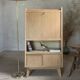 Vintage pyramidal bookcase secretary desk