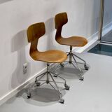 Set of 2 swivel chairs Model 3113 by Arne Jacobsen, Fritz Hansen, 1960s