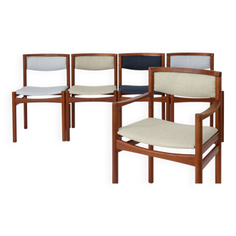 5 Dining Chairs 1960s by SAX, Denmark Teak