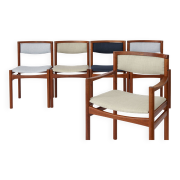 5 Dining Chairs 1960s by SAX, Denmark Teak