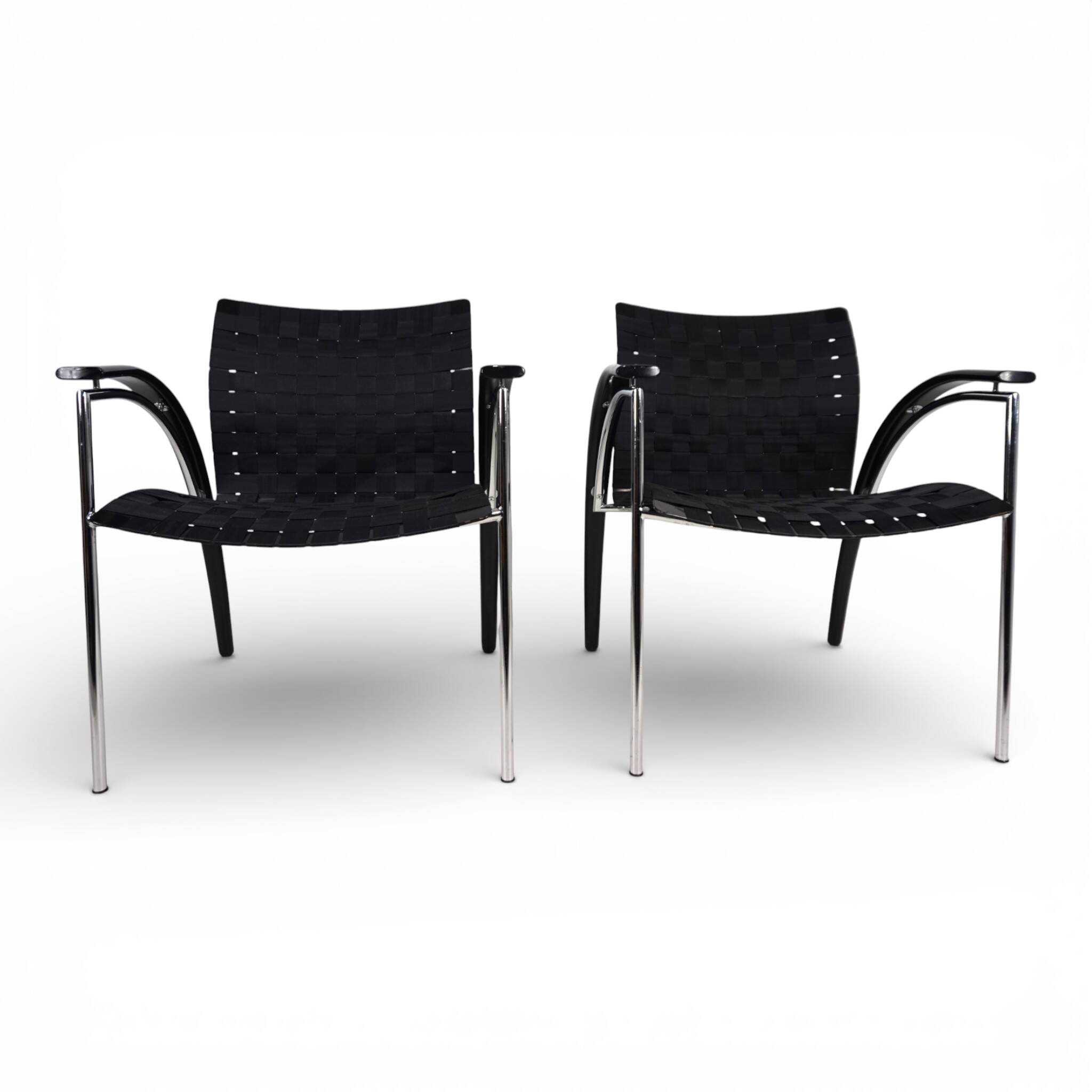 Thonet set of 2 lounge chairs by Peter Maly, 1980