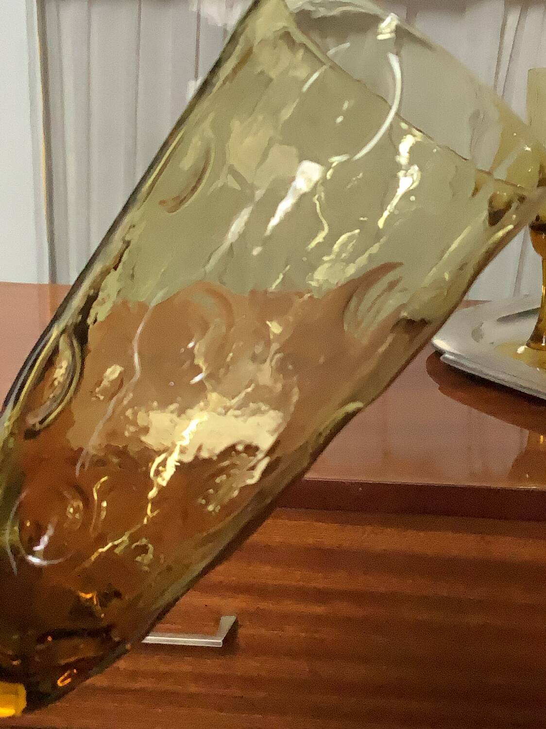 6 Biot-style stemmed glasses