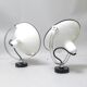 Paire d'appliques Luna Bi Philips Années 70