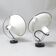 Paire d'appliques Luna Bi Philips Années 70