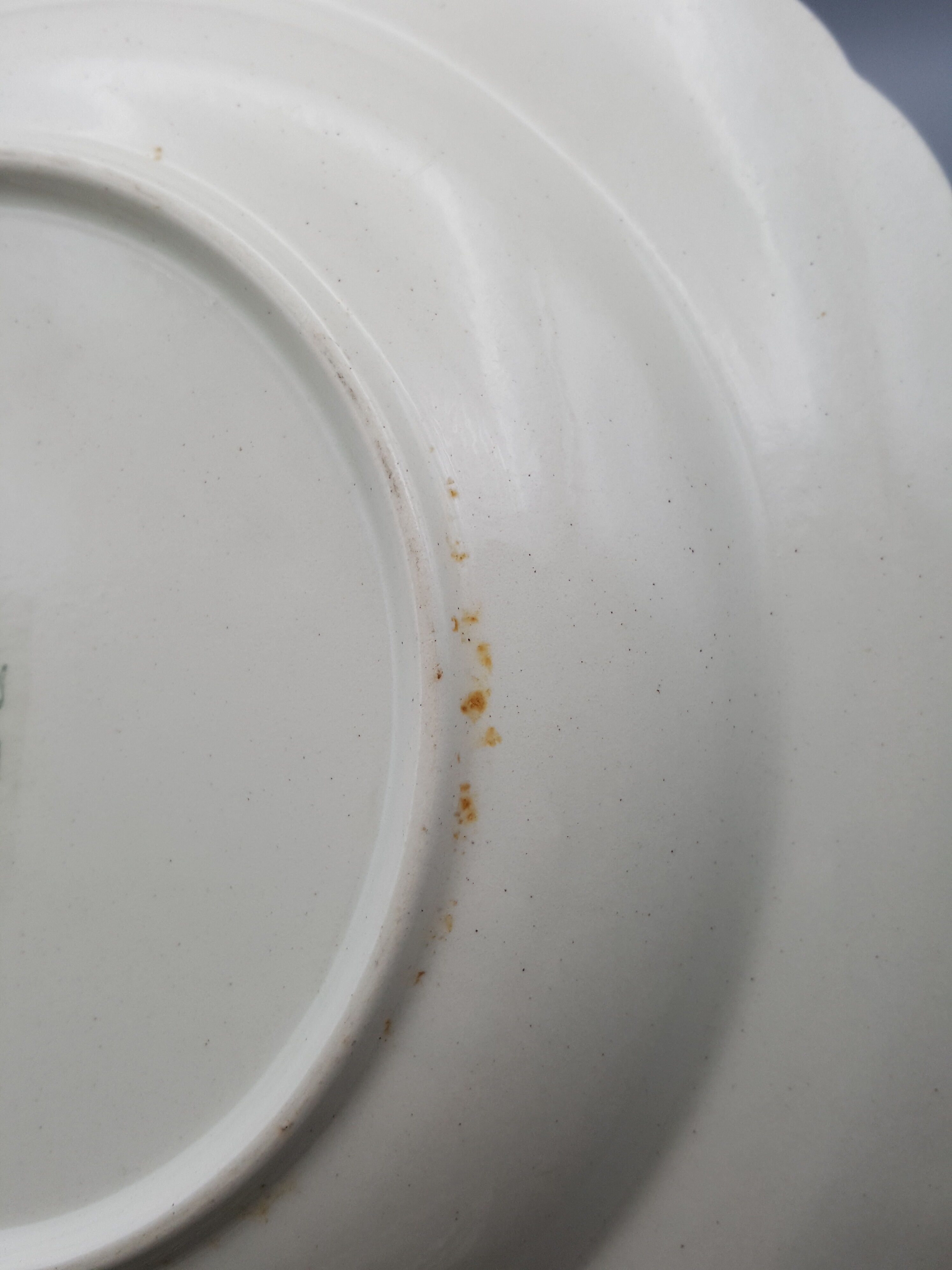 Series of 5 hollow plates Villeroy and Boch décor Mettlach flowers