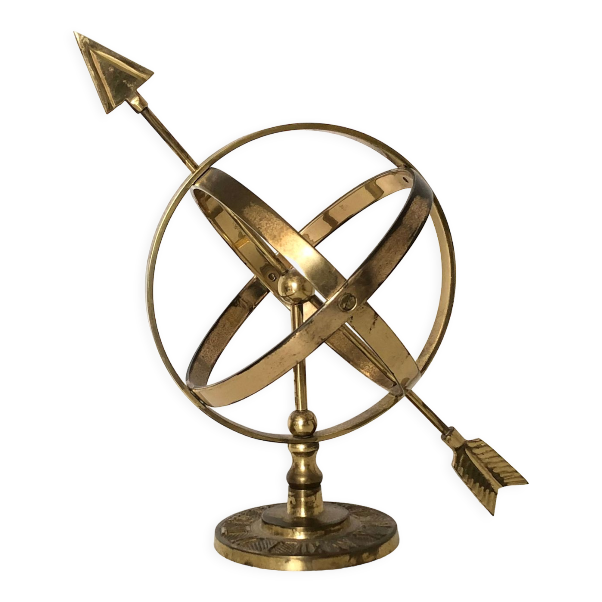 Sphere armillaire brass 1970