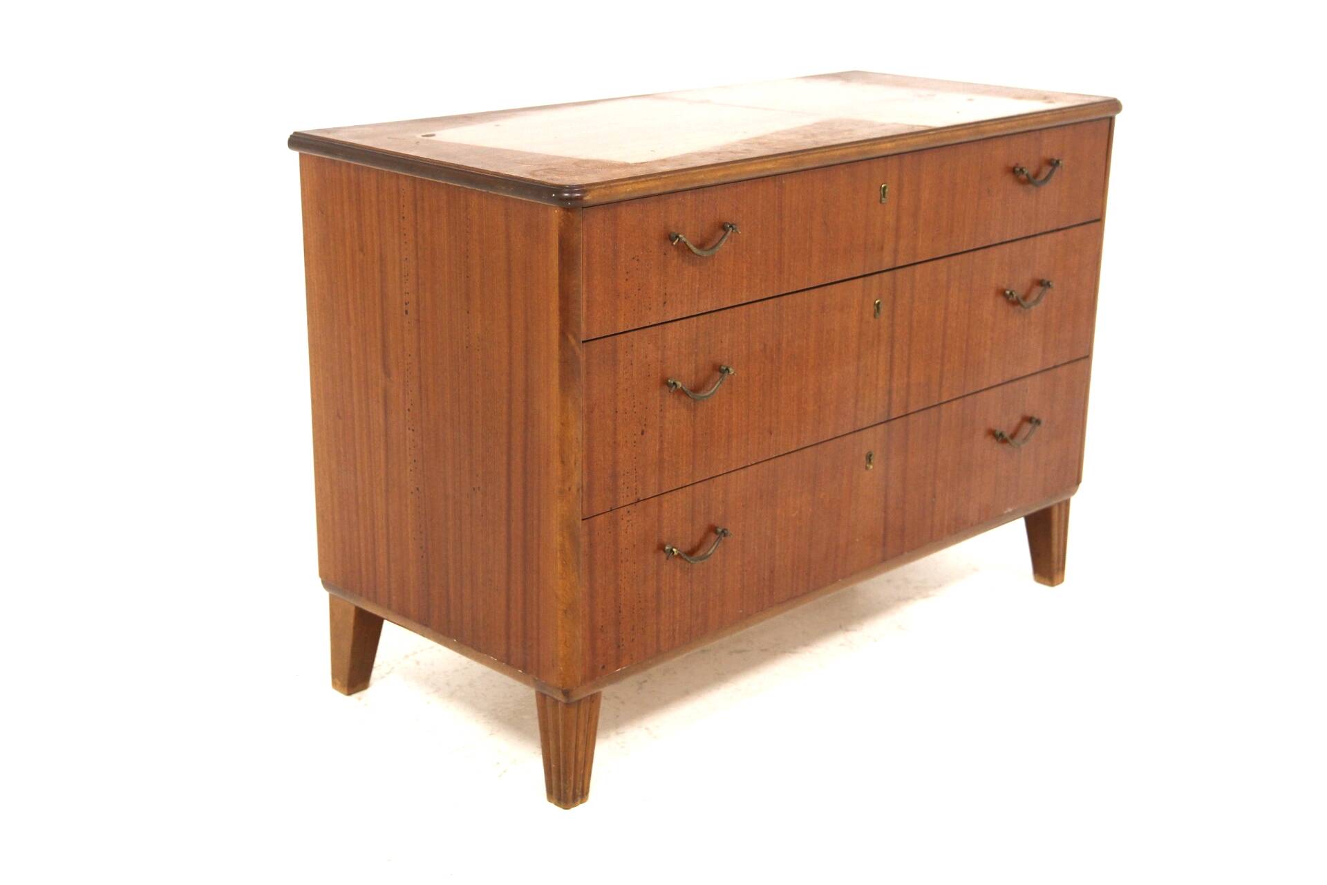 Scandinavian mahogany chest of drawers, Sweden, 1950