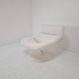 Restored Artifort F518 Lounge Chair by Geoffrey Harcourt in Bouclé Fabric