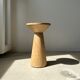 Side table, end of sofa in natural mango monoxyl conical tray H:50cm