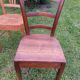 5 wooden bistro chairs