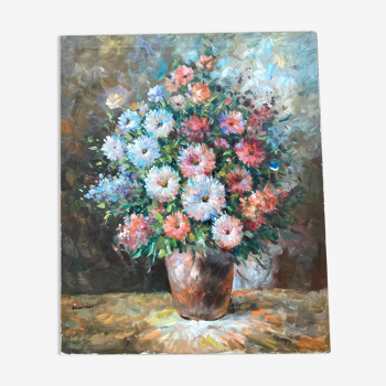 Toile bouquet de fleurs