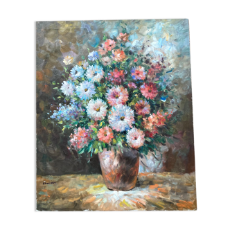 Canvas bouquet of flowers
