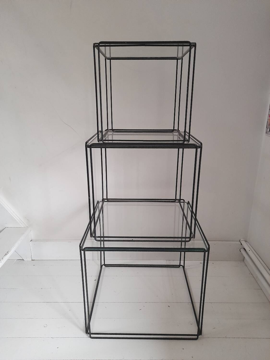 3 tables gigognes Max Sauze pour Isocèle 1970s