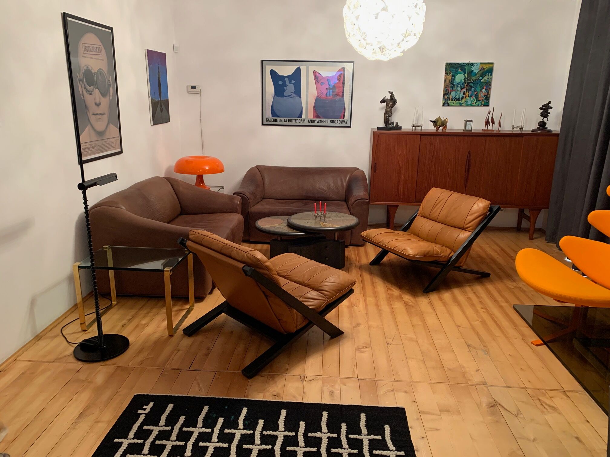 Paire de fauteuils par Ueli Berger, De Sede, Suisse, années 1970.