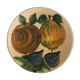 Glazed ceramic plate Puigdemont fruits, 1960