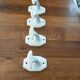 set of 4 porcelain bathroom hooks