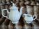 Cafetière + pot à lait en porcelaine