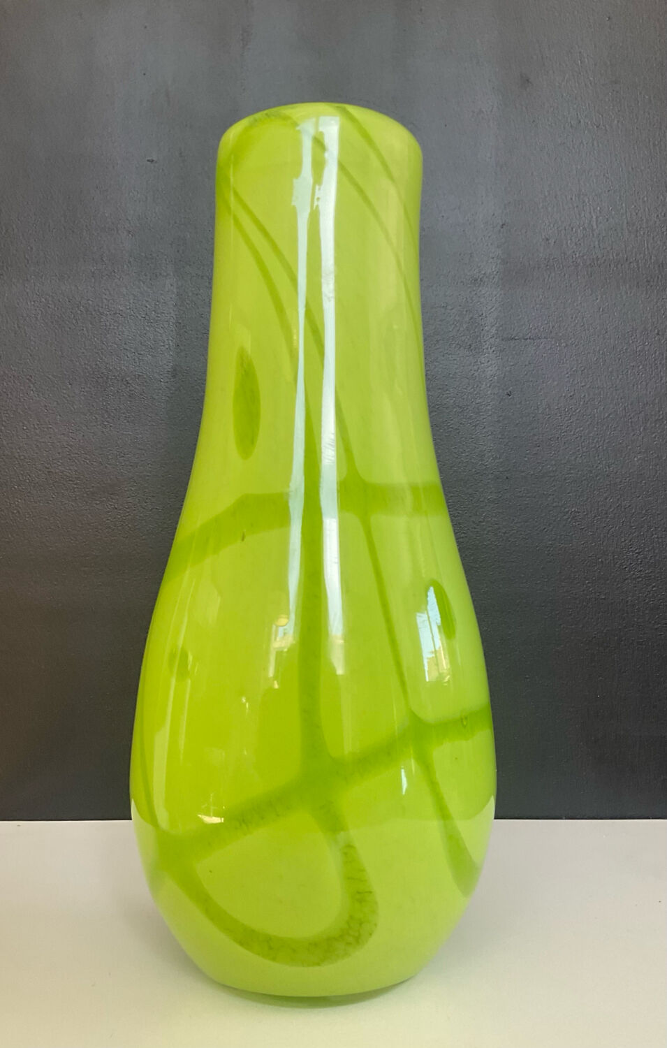 Vintage glass paste vase