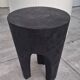 Burnt wood stool shou sugi ban