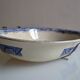 English earthenware dish 19th Staffordshire willow pattern decoration