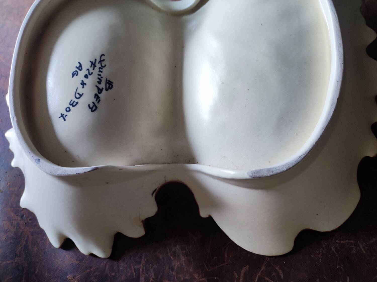 Dish, fruit basket, Henriot, HB Quimper