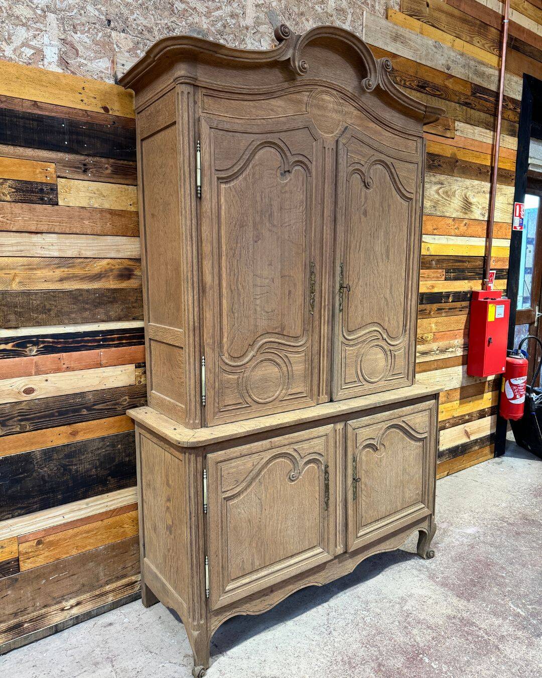 Antique sandblasted dresser