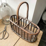 Rattan bottle holder