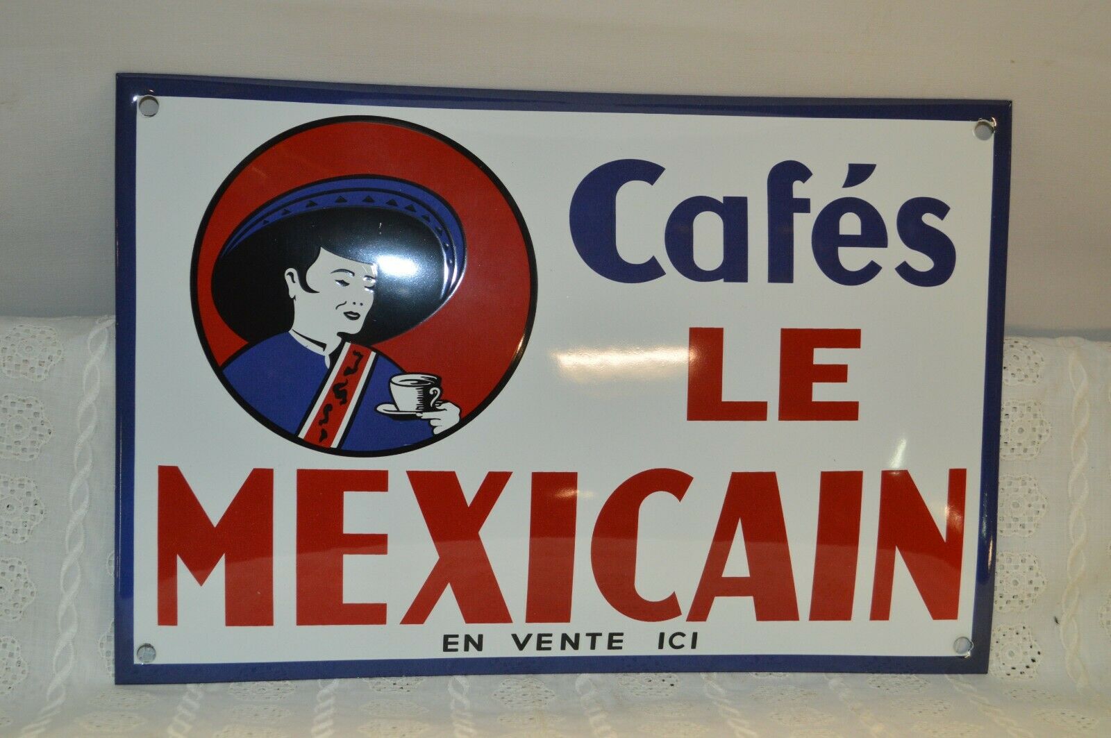 enamelled plate coffee the mexican