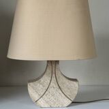 Vintage travertine lamp design 70s 80s