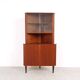 Vintage Danish teak corner cabinet with display case, 1960s