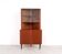 Cabinet d'angle en teck danois vintage avec vitrine, années 1960