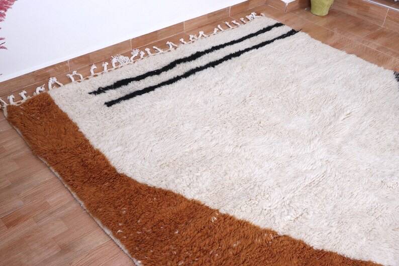 Handmade, colorful Beni Ouraine rug, traditional style, size 150 x 250 cm