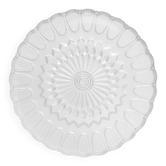 Decorative glass tray with round feet