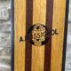 Vintage wooden Rossignol Hickory ski pair
