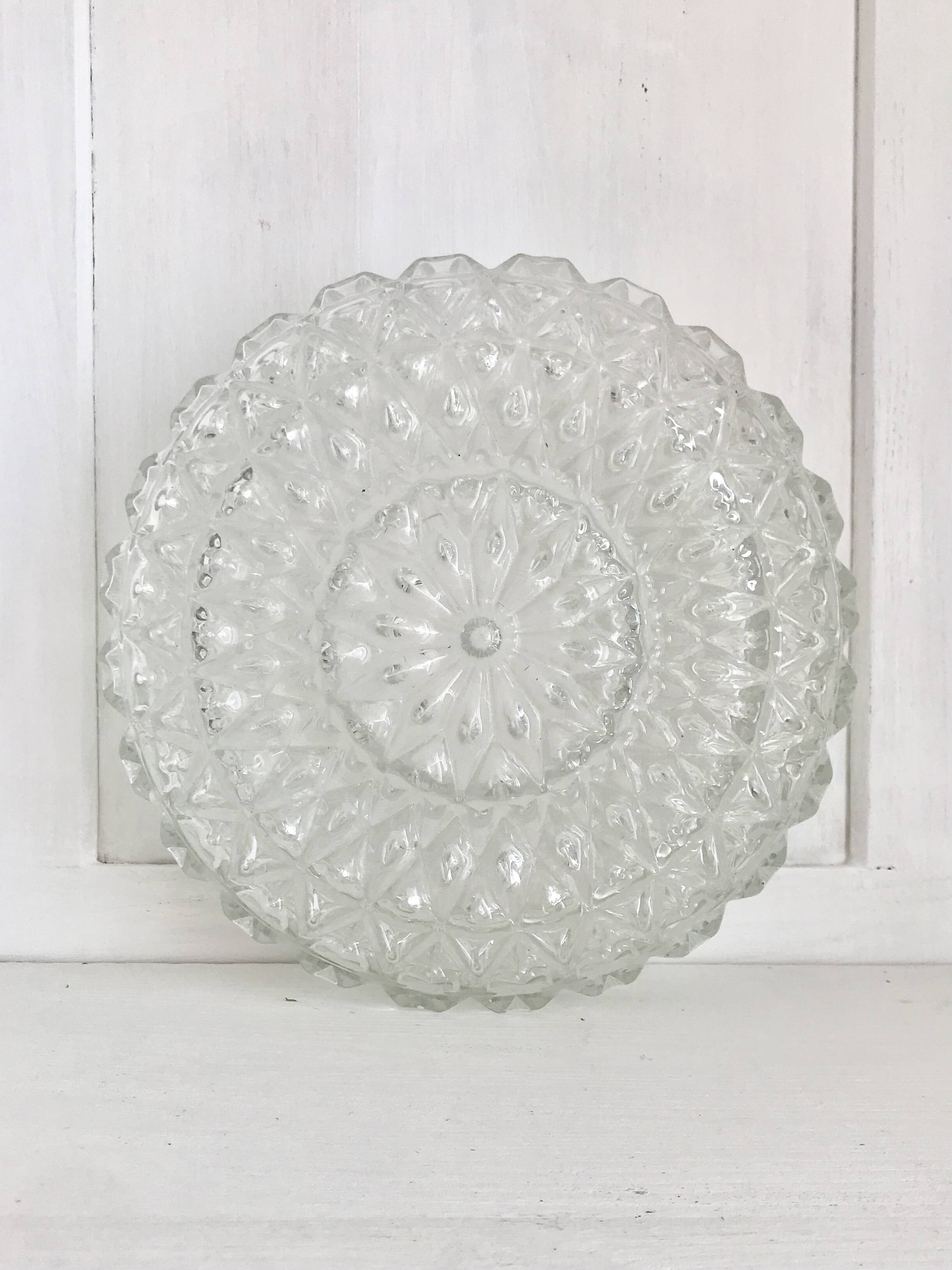 Round molded glass ceiling light ⌀ 24 cm