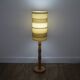 Scandinavian wooden floor lamp turned 1960