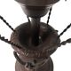 Lampe montgolfière de table en vitrail façon Tiffany