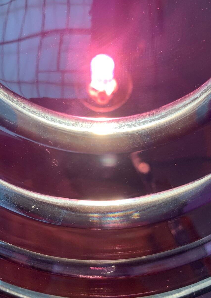 Postmodern glass mushroom table lamp, Italy