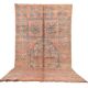 Tapis marocain vintage couleur pêche 183 x 335 cm - Tapis berbère fait main - Tapis en laine