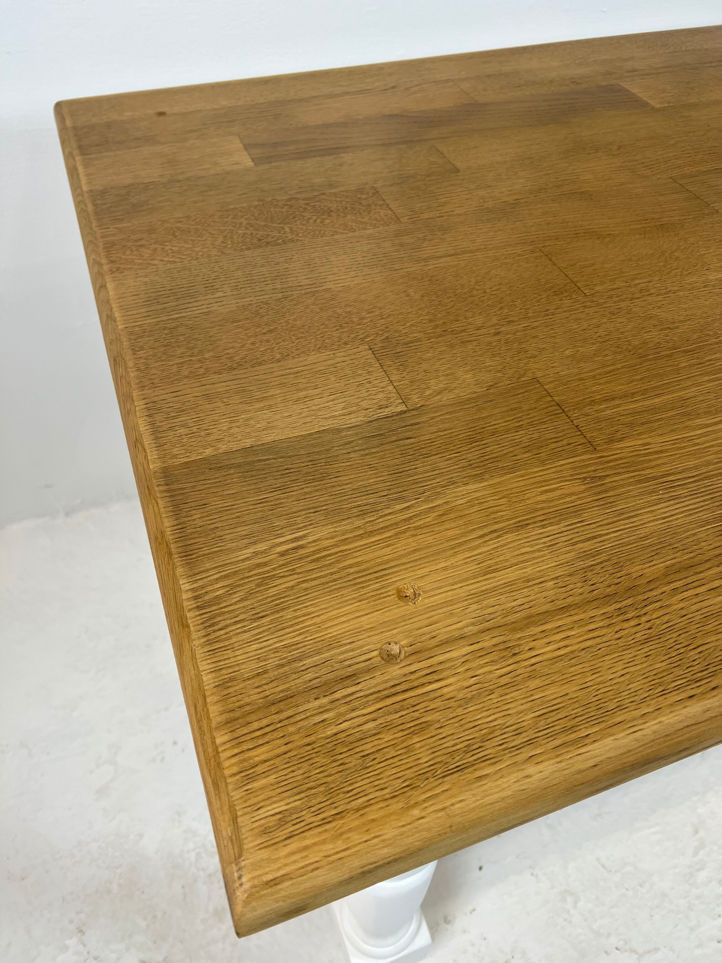 Ivory white base farmhouse table