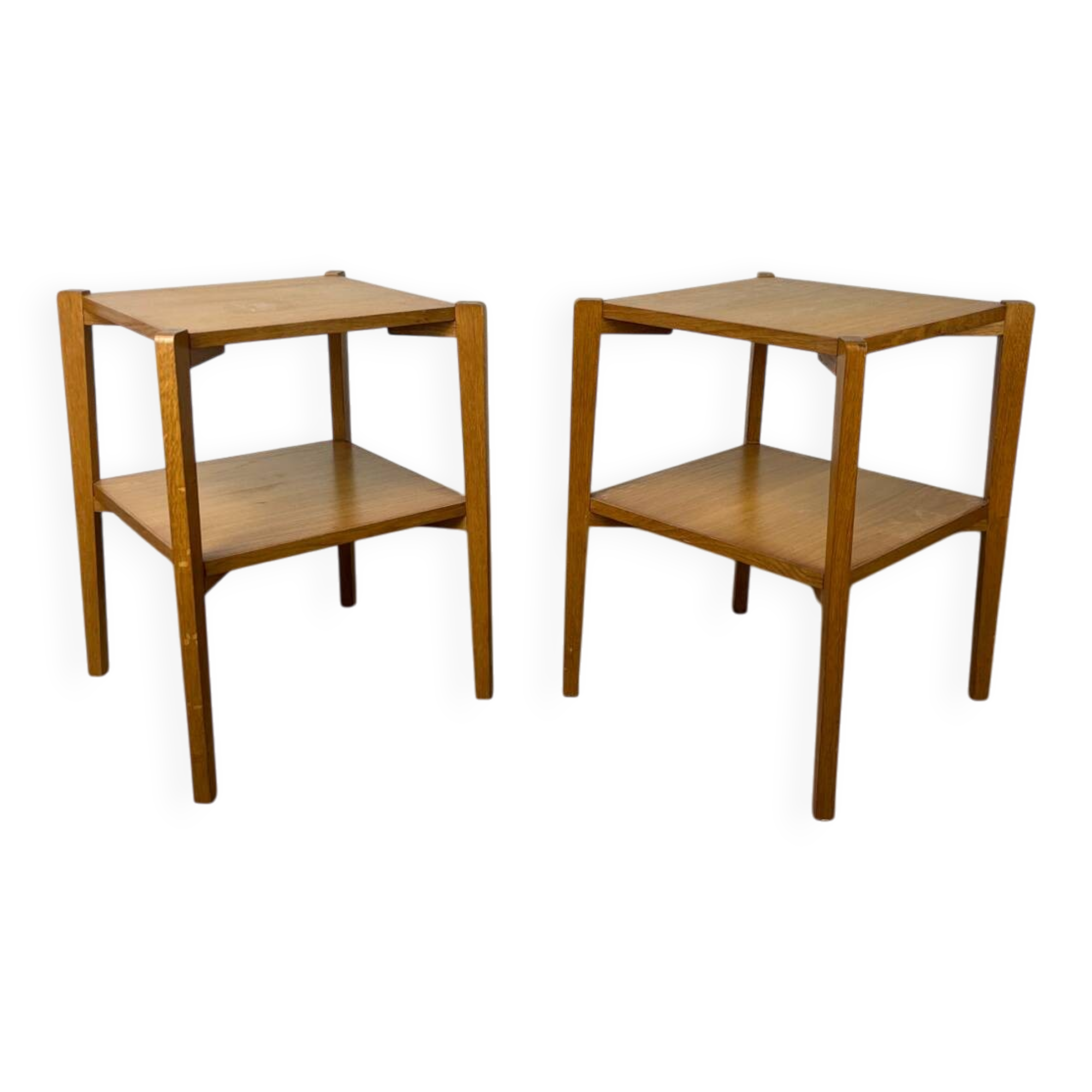 Pair of 1950s modernist side tables.