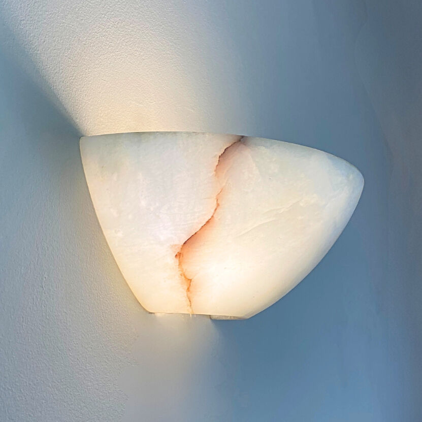 Alabaster wall lamp by Eclipsi, Spain, 1990s